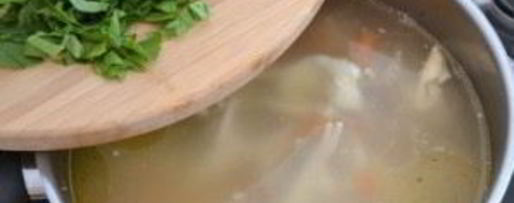 Шаг 8: зеленого борща с курицей