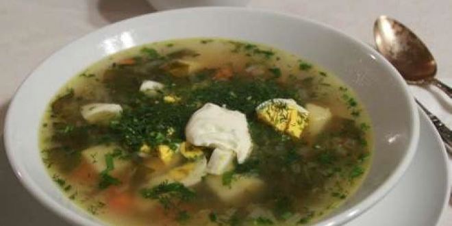 Рецепт зеленого борща
