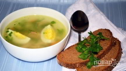 Рецепт Бульона с яйцом