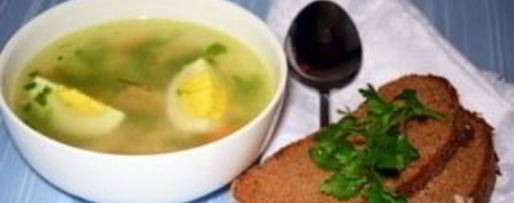 Шаг 6: бульона с яйцом