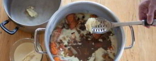 Шаг 3: бульона замороженного