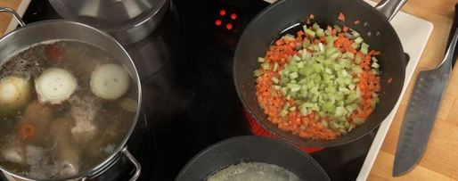 Шаг 4: гречневого супа с потрошками на курином бульоне