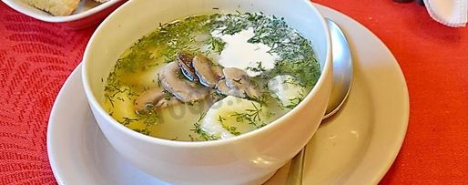 Шаг 10: грибного супа на мясном бульоне