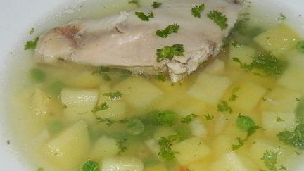 Рецепт Картофельного супа на мясном бульоне