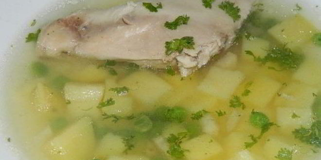 Рецепт картофельного супа на мясном бульоне