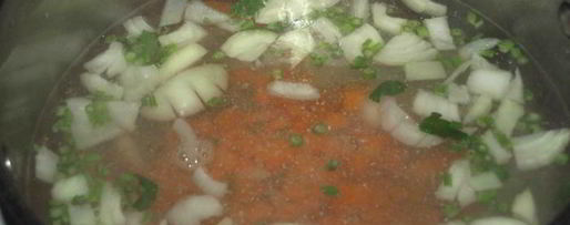 Шаг 2: куриного бульона с фрикадельками из индейки