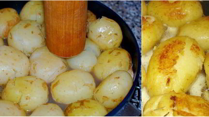 Рецепт Молодой картошки на бульоне