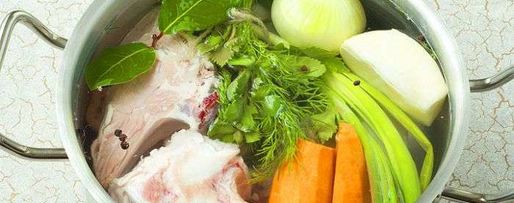 Шаг 2: мясного бульона, а в частности, бульон из телятины