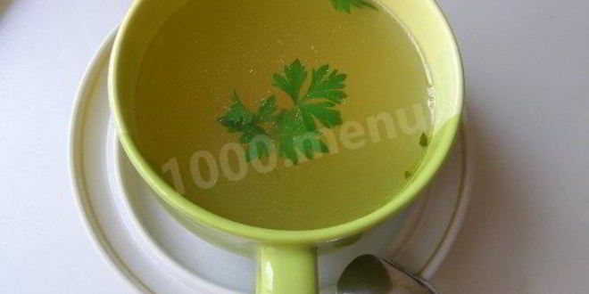 Рецепт мясного бульона, основа