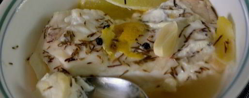 Шаг 3: палтуса в лимонно-тимьянном бульоне