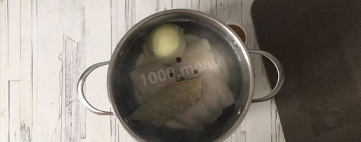 Шаг 2: трески по-польски на рыбном бульоне с корнем сельдерея