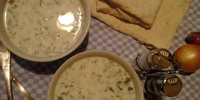 Рецепт довги — супа из зелени на кефире