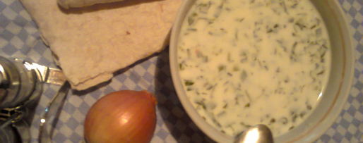 Шаг 5: довги — супа из зелени на кефире