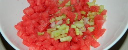 Шаг 9: арбузного гаспачо в ледяной тарелке