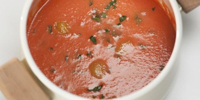 Рецепт гаспачо с апельсиновым льдом