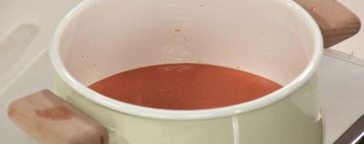 Шаг 1: гаспачо с апельсиновым льдом