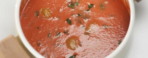 Шаг 3: гаспачо с апельсиновым льдом