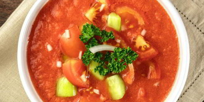 Рецепт гаспачо с газированной водой