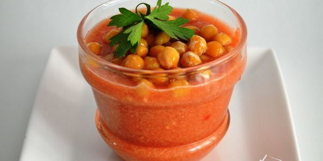Рецепт гаспачо с нутом