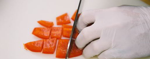 Шаг 1: гаспачо с сорбетом из томатов