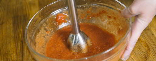 Шаг 10: гаспачо с сорбетом из томатов