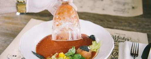 Шаг 13: гаспачо с сорбетом из томатов