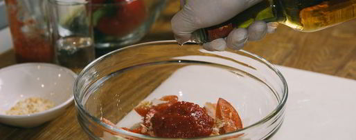 Шаг 6: гаспачо с сорбетом из томатов