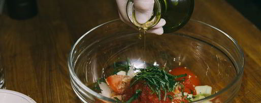 Шаг 7: гаспачо с сорбетом из томатов