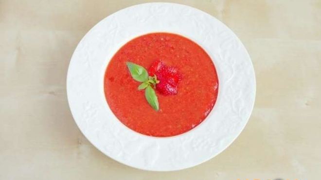 Рецепт Холодного клубничного Гаспачо
