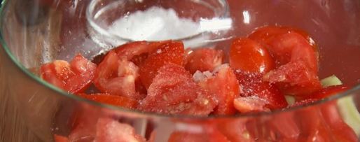 Шаг 2: супа гаспачо с апельсиновым льдом