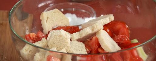 Шаг 3: супа гаспачо с апельсиновым льдом