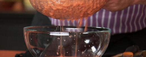 Шаг 4: супа гаспачо с апельсиновым льдом