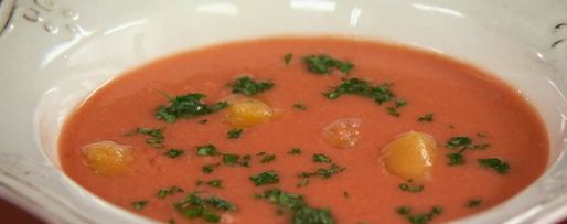 Шаг 5: супа гаспачо с апельсиновым льдом