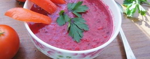 Шаг 4: свекольного гаспачо с петрушкой