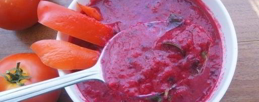 Шаг 5: свекольного гаспачо с петрушкой