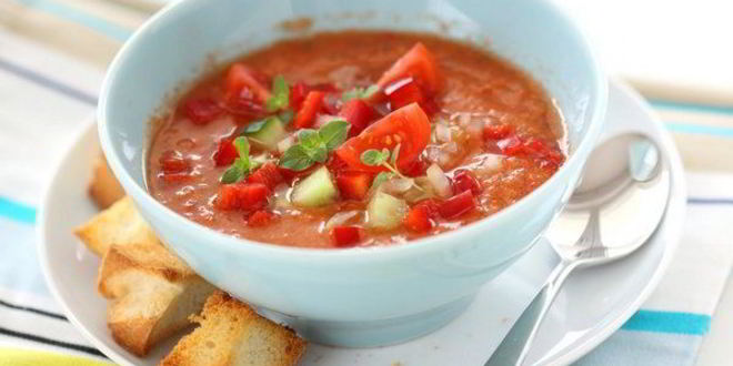 Рецепт традиционного овощной гаспачо