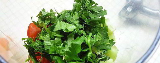 Шаг 3: вишнева-малинового гаспачо