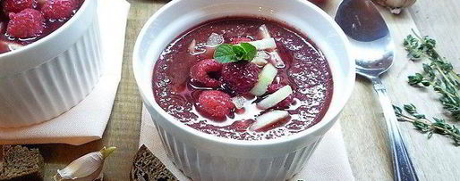 Шаг 5: вишнева-малинового гаспачо