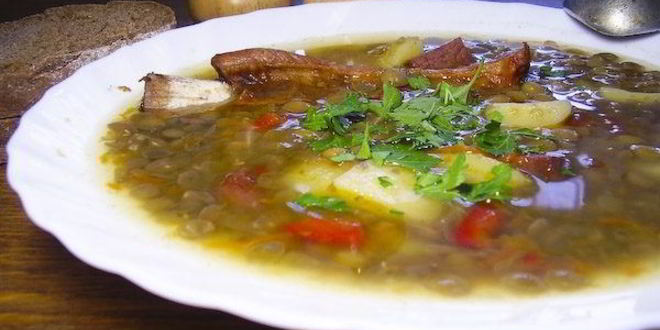 Рецепт чечевично-горохового суп