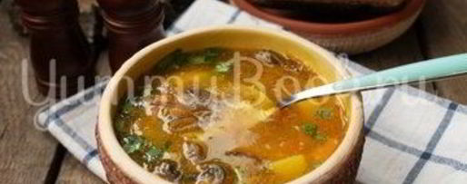 Шаг 4: горохова-грибного суп