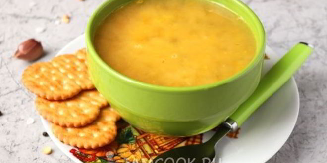 Рецепт горохового супа без мяса