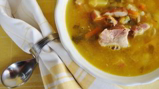 Рецепт Горохового супа с беконом