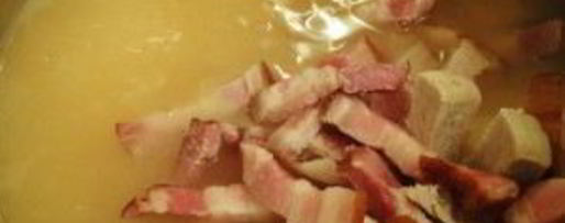 Шаг 5: горохового супа с беконом