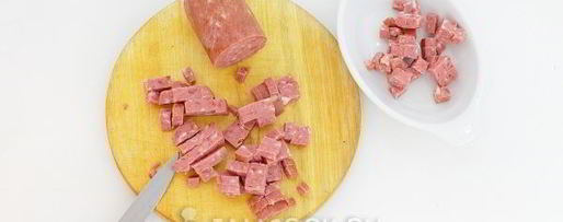 Шаг 6: горохового супа с копченой колбасой