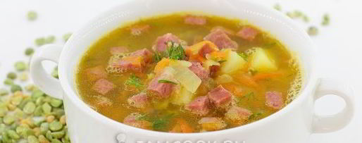 Шаг 11: горохового супа с копченой колбасой