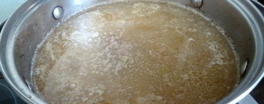 Шаг 1: горохового супа с копченостями и лесными грибами