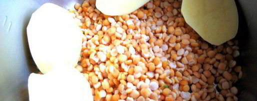 Шаг 3: горохового супа с копченостями и тыквой