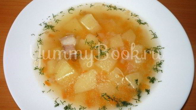 Рецепт Горохового супа с копченостями из мультиварки