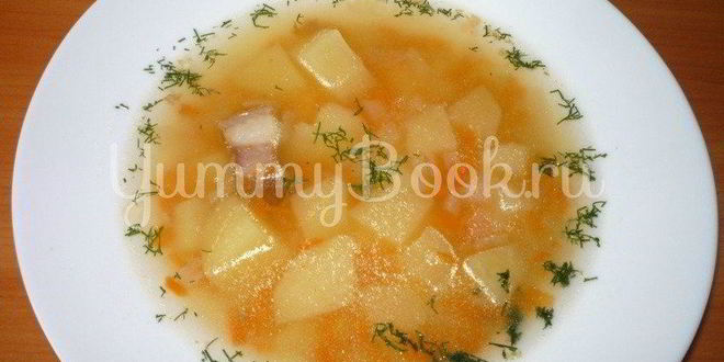 Рецепт горохового супа с копченостями из мультиварки