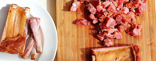 Шаг 2: горохового супа с копченостями